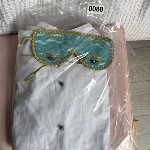 UTOPIAT Holly Tuxedo Sleep Shirt & Eye Mask Inspired By Breakfast At Tiffany's